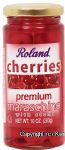 Roland  premium maraschino cherries with stems Center Front Picture