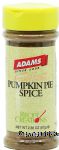 Adams Recipe Creations pumpkin pie spice Center Front Picture