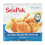 Seapak Shrimp Co.  oven crispy jumbo butterfly shrimp Center Front Picture