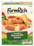 Farm Rich  breaded mozzarella sticks Center Front Picture