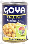 Goya  chick peas, garbanzos Center Front Picture