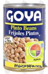 Goya  pinto beans, frijoles pintos Center Front Picture