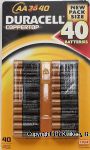 Duracell Coppertop AA Alkaline batteries Center Front Picture