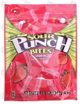 Sour Punch Bites strawberry flavored candy Center Front Picture