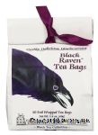 Eastern Shore Tea Co,. Black Raven darkly delicious black currant 20-foil wrapped tea bags Center Front Picture