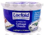 Lactaid  4% milkfat cottage cheese, plastic tub Center Front Picture