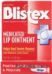 Blistex  medicated lip ointment, helps heal severe dryness and relieve cold sores Center Front Picture