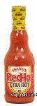 Frank's Red Hot Xtra Hot cayenne pepper sauce Center Front Picture