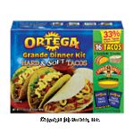 Ortega Grande Dinner Kit Hard & Soft Tacos Center Front Picture