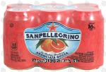 Sanpellegrino  aranciata rossa, sparkling blood orange beverage with 16% juice from concentrate, 6-11.15 fl oz cans Center Front Picture