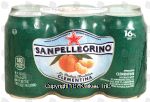 Sanpellegrino  clementina; sparkling clementine beverage from concentrate, 16% juice, 6- 11.15 fl oz cans Center Front Picture