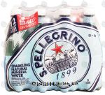 S. Pellegrino  sparkling natural mineral water, 12- 16.9 fl oz bottles Center Front Picture