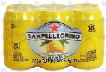 Sanpellegrino  limonata; sparkling lemon beverage with 18% lemon juice, 6-11.15 fl oz cans Center Front Picture