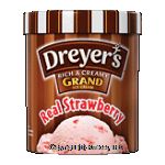 Dreyer's/Edy's Grand Ice Cream Real Strawberry Center Front Picture