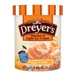 Dreyer's/Edy's Sherbet & Light Ice Cream Orange Cream Center Front Picture