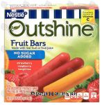 Nestle Outshine fruit bars; strawberry, raspberry, tangerine, no sugar added, made w/real fruit or fruit juice, 12ct Center Front Picture