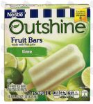 Nestle Outshine lime fruit ice bars, made with real fruit juice, 6 bars Center Front Picture