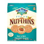 Blue Diamond Nut-Thins almonds, pecan, nut & rice cracker snacks, wheat & gluten free Center Front Picture