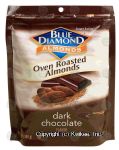 Blue Diamond  dark chocolate flavor oven roasted almonds Center Front Picture