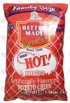 Better Made Family Size red hot! barbecue flavored potato chips Center Front Picture