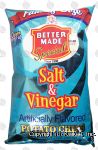 Better Made Family Size salt & vinegar flavored potato chips Center Front Picture