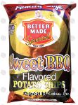 Better Made Family Size sweet bbq flavored potato chips Center Front Picture