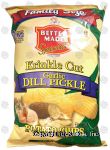 Better Made Family Size krinkle cut garlic dill pickle flavored potato chips Center Front Picture