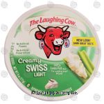 The Laughing Cow  creamy swiss light spreadable cheese wedges, 8 ct Center Front Picture