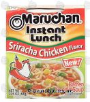 Maruchan  sriracha chicken flavor ramen noodle soup Center Front Picture