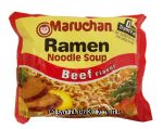 Maruchan Ramen  Noodle Soup Beef Flavor Center Front Picture