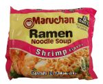 Maruchan Ramen Noodle Soup Shrimp Flavor Center Front Picture