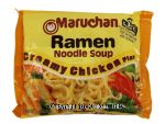 Maruchan  ramen noodle soup creamy chicken flavored pasta kit add to boiling water Center Front Picture