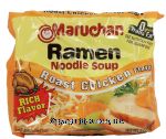 Maruchan  roast chicken noodle flavor soup add to boiling water Center Front Picture