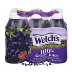 Welch's Bottled & Single Serve  grape juice from concentrate with vitamin c, 6-10 fl. oz. bottles Center Front Picture