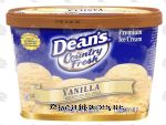 Dean's Country Fresh vanilla ice cream Center Front Picture