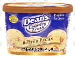 Dean's Country Fresh butter pecan ice cream Center Front Picture