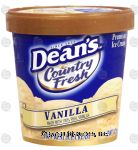 Dean's Country Fresh vanilla ice cream Center Front Picture