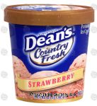 Dean's Country Fresh strawberry ice cream Center Front Picture