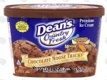 Dean's Country Fresh chocolate moose tracks; chocolate ice cream with peanut butter cups and fudge Center Front Picture