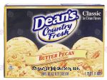 Dean's Country Fresh butter pecan ice cream Center Front Picture