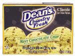 Dean's Country Fresh mint chocolate chips ice cream Center Front Picture