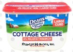 Dean's Country Fresh cottage cheese, large curd, 4% milkfat Center Front Picture