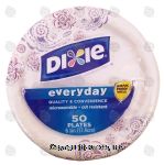 Dixie everyday paper plates, microwavable, 6 7/8-in., cute resistant, soak proof shield Center Front Picture