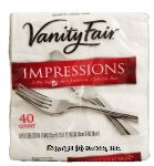 Vanity Fair Impressions 3-ply large, cloth-like feel napkins Center Front Picture