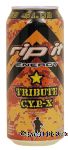 Rip It Tribute C.Y.P.-X carbonated energy supplement Center Front Picture