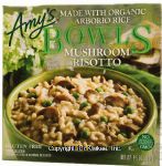 Amy's Bowls mushroom risotto, frozen microwavable bowl Center Front Picture