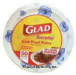 Glad Everyday soak proof plates, microwavable Center Front Picture