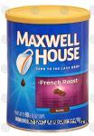 Maxwell House French Roast dark ground coffee, makes up to 90 6-fl. oz. cups Center Front Picture