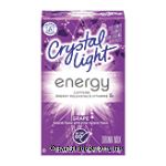 Crystal Light  grape drink mix with caffeine, 10-on-the-go packets Center Front Picture