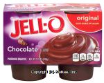 Jell-o  chocolate pudding snacks, 4 cups, refrigerated item Center Front Picture